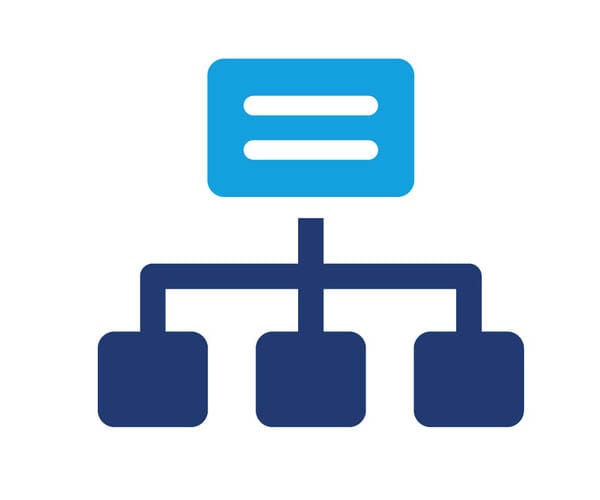 Website structure planning and wireframing